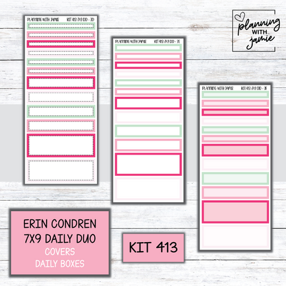 Kit 413 Erin Condren Daily Duo Sticker Kit