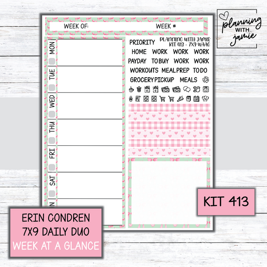 Kit 413 Week At A Glance Sticker