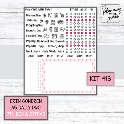Kit 413 Erin Condren Daily Duo Sticker Kit
