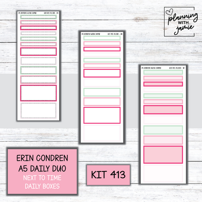 Kit 413 Erin Condren Daily Duo Sticker Kit