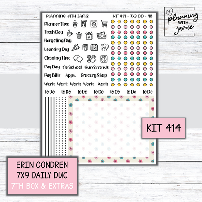 Kit 414 Erin Condren Daily Duo Sticker Kit
