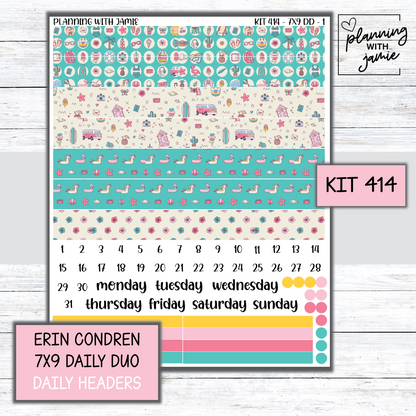 Kit 414 Erin Condren Daily Duo Sticker Kit