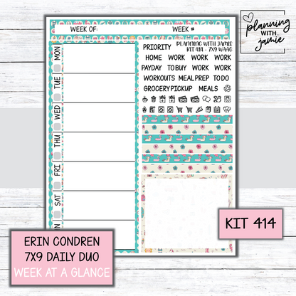 Kit 414 Week At A Glance Sticker