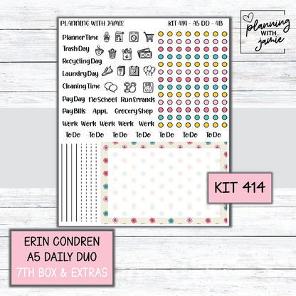 Kit 414 Erin Condren Daily Duo Sticker Kit