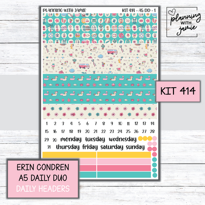 Kit 414 Erin Condren Daily Duo Sticker Kit