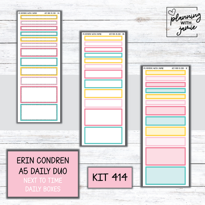 Kit 414 Erin Condren Daily Duo Sticker Kit