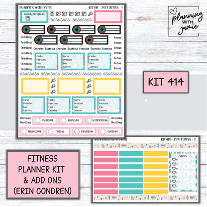 Kit 414 Weekly Fitness Sticker Kit