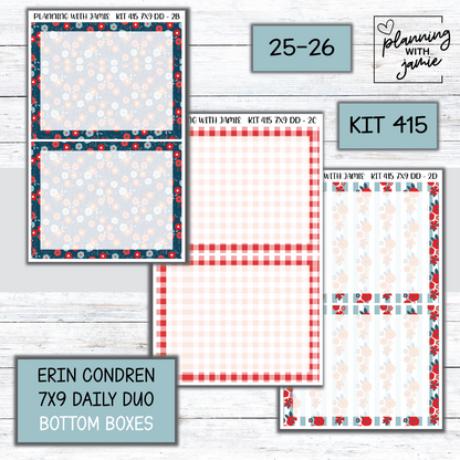Kit 415 Erin Condren Daily Duo Sticker Kit