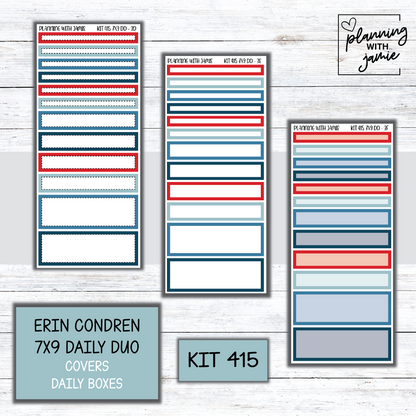 Kit 415 Erin Condren Daily Duo Sticker Kit
