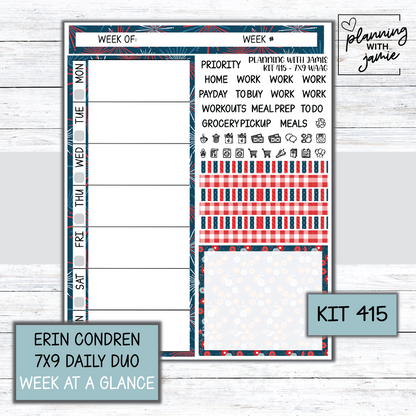 Kit 415 Week At A Glance Sticker