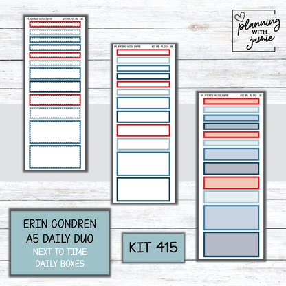 Kit 415 Erin Condren Daily Duo Sticker Kit