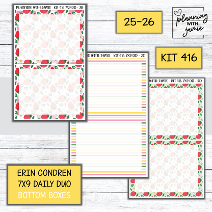 Kit 416 Erin Condren Daily Duo Sticker Kit