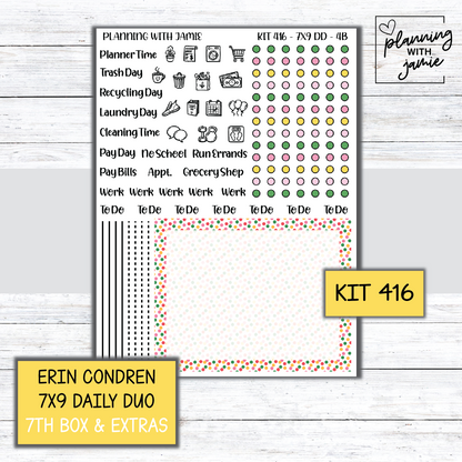 Kit 416 Erin Condren Daily Duo Sticker Kit