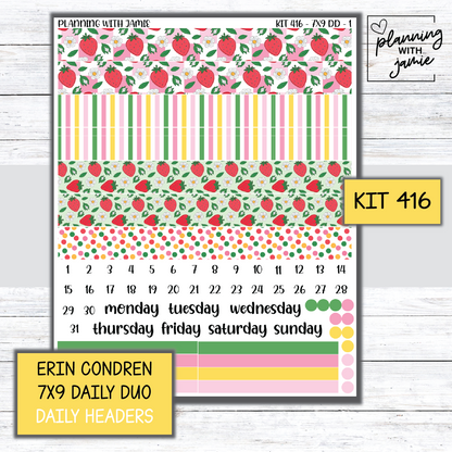 Kit 416 Erin Condren Daily Duo Sticker Kit