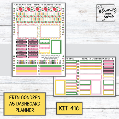 Kit 416 Erin Condren Dashboard Planner Sticker Kit