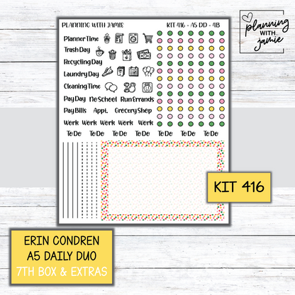 Kit 416 Erin Condren Daily Duo Sticker Kit