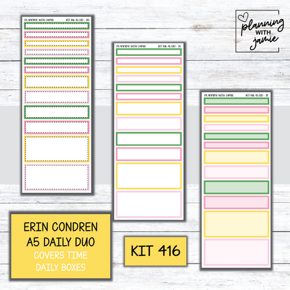 Kit 416 Erin Condren Daily Duo Sticker Kit