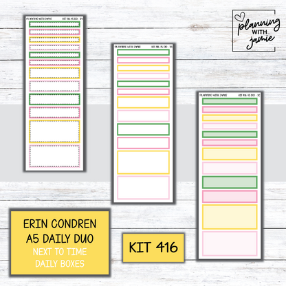 Kit 416 Erin Condren Daily Duo Sticker Kit