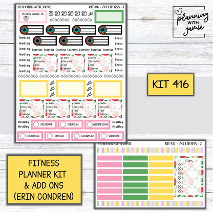 Kit 416 Weekly Fitness Sticker Kit
