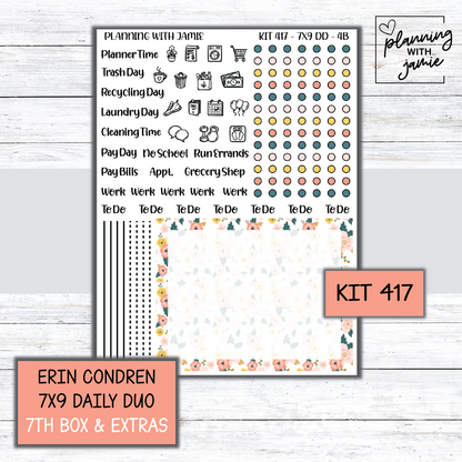 Kit 417 Erin Condren Daily Duo Sticker Kit