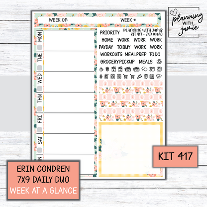Kit 417 Week At A Glance Sticker