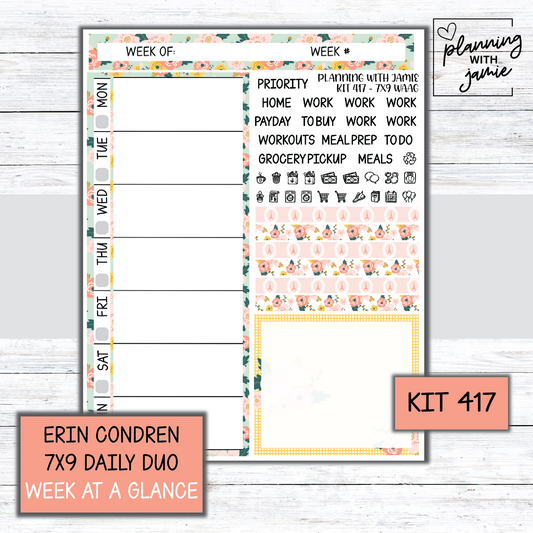 Kit 417 Week At A Glance Sticker
