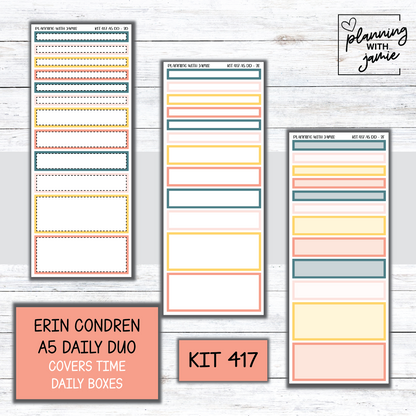 Kit 417 Erin Condren Daily Duo Sticker Kit
