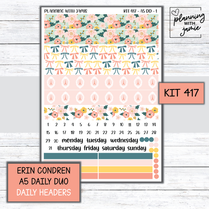 Kit 417 Erin Condren Daily Duo Sticker Kit