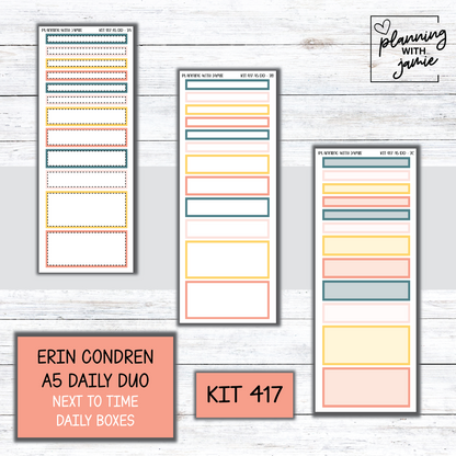 Kit 417 Erin Condren Daily Duo Sticker Kit