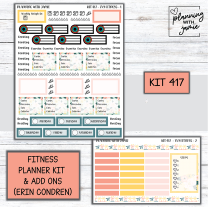 Kit 417 Weekly Fitness Sticker Kit