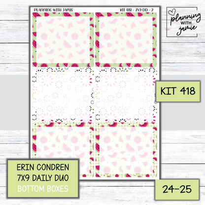 Kit 418 Erin Condren Daily Duo Sticker Kit