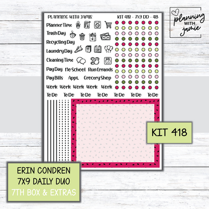 Kit 418 Erin Condren Daily Duo Sticker Kit