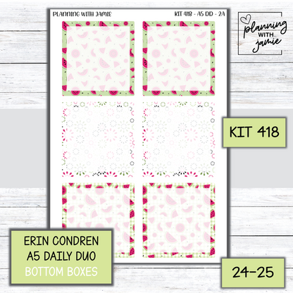 Kit 418 Erin Condren Daily Duo Sticker Kit
