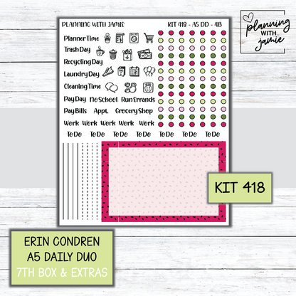 Kit 418 Erin Condren Daily Duo Sticker Kit