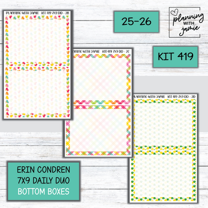 Kit 419 Erin Condren Daily Duo Sticker Kit
