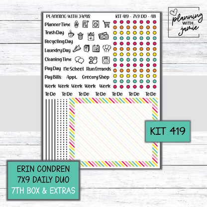 Kit 419 Erin Condren Daily Duo Sticker Kit