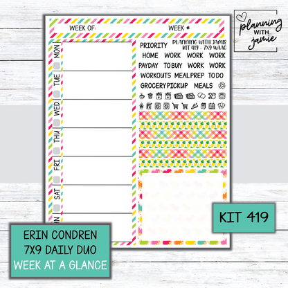 Kit 419 Week At A Glance Sticker