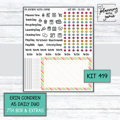 Kit 419 Erin Condren Daily Duo Sticker Kit
