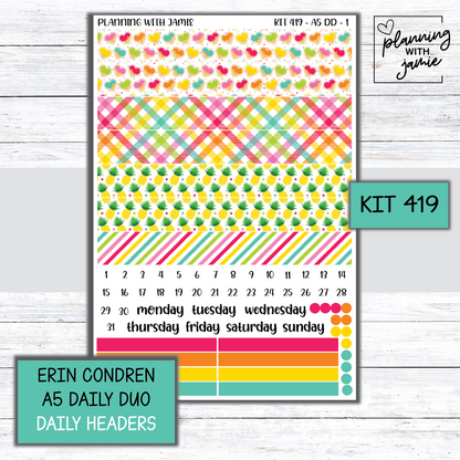 Kit 419 Erin Condren Daily Duo Sticker Kit
