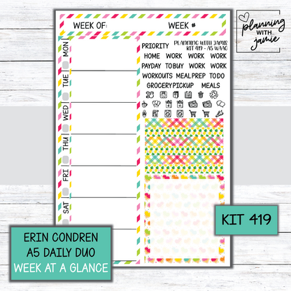 Kit 419 Week At A Glance Sticker