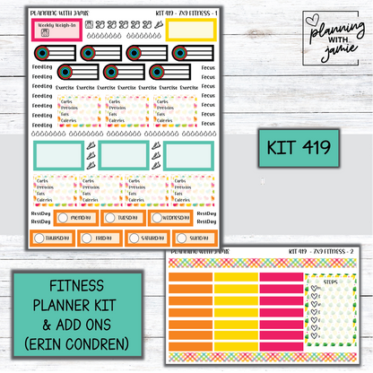 Kit 419 Weekly Fitness Sticker Kit