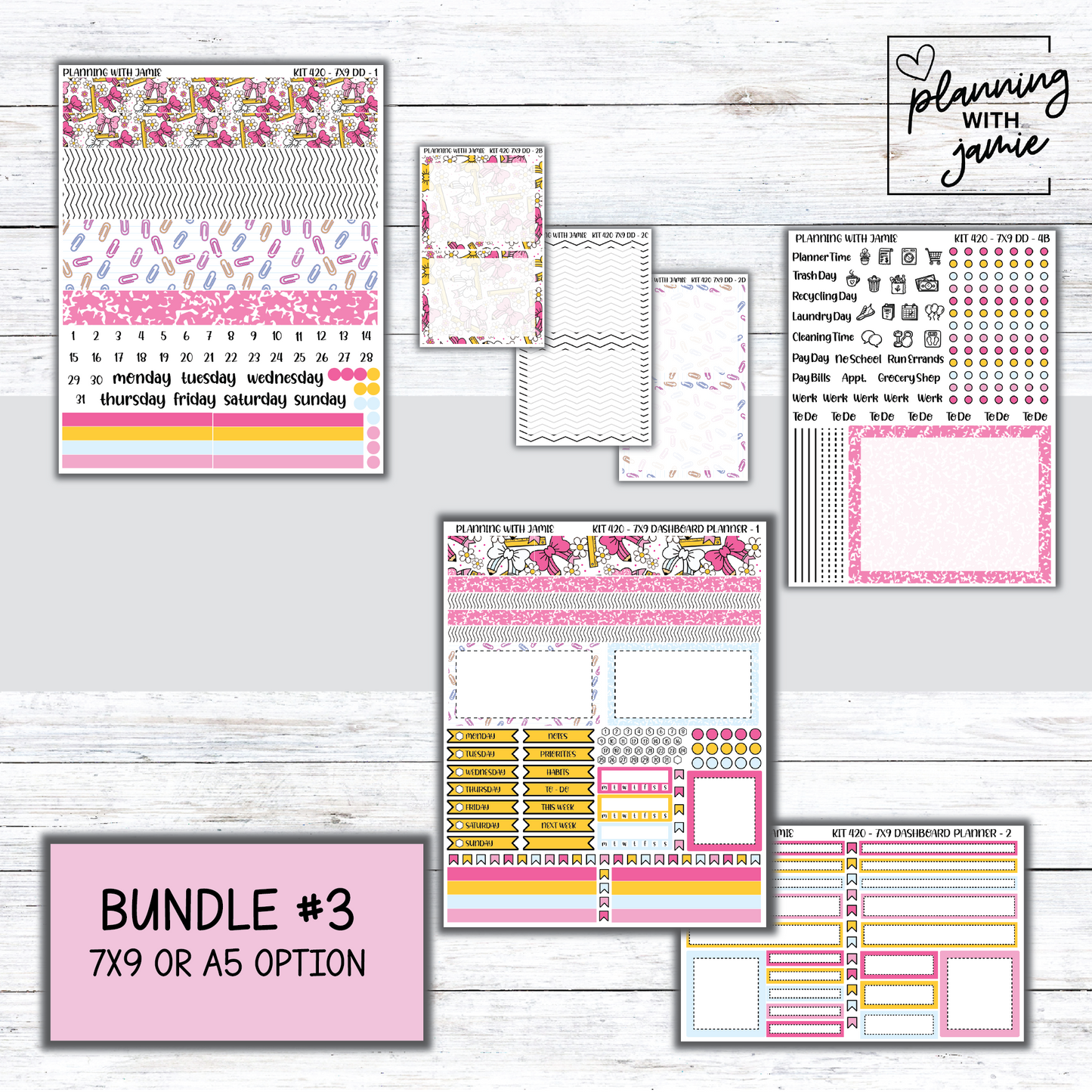 Kit 420 Erin Condren Daily Duo Sticker Kit
