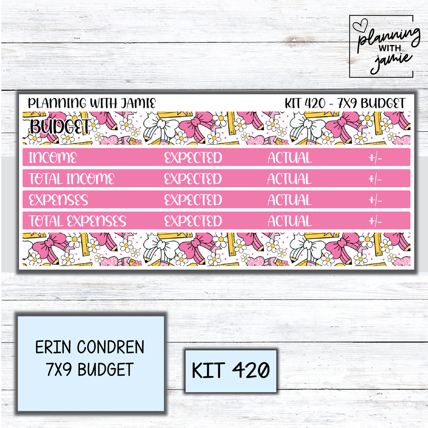 Kit 420 7x9 Budget Sticker Kit