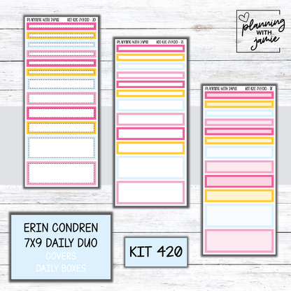 Kit 420 Erin Condren Daily Duo Sticker Kit