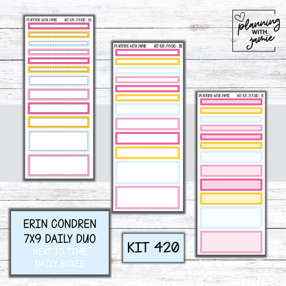 Kit 420 Erin Condren Daily Duo Sticker Kit