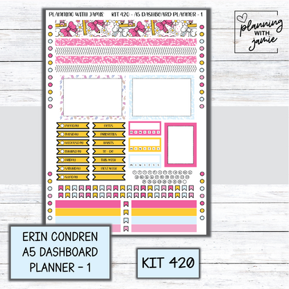 Kit 420 Erin Condren Dashboard Planner Sticker Kit