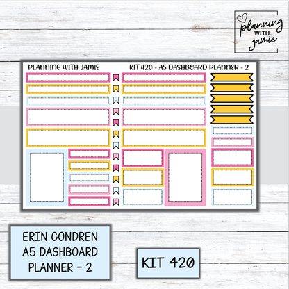 Kit 420 Erin Condren Dashboard Planner Sticker Kit