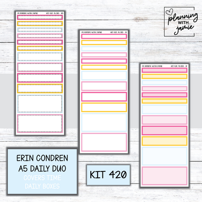 Kit 420 Erin Condren Daily Duo Sticker Kit