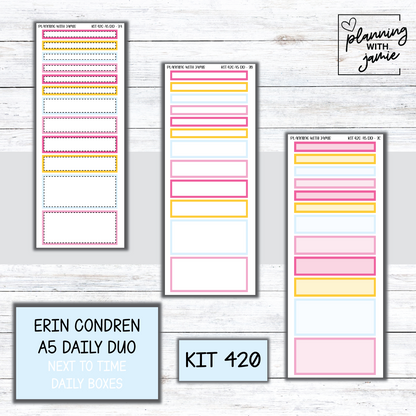 Kit 420 Erin Condren Daily Duo Sticker Kit
