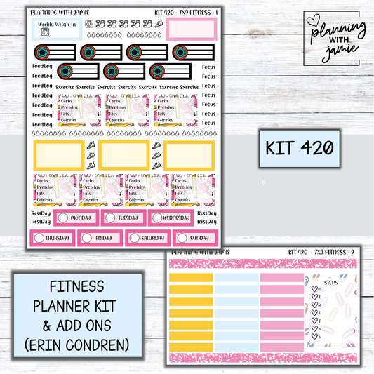 Kit 420 Weekly Fitness Sticker Kit